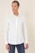 Slim Fit %100 Pamuk Non Iron Kumaş Klasik Beyaz Gömlek  Gk 735