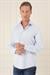Slim Fit %100 Pamuk Non Iron Kumaş Klasik Mavi Gömlek  Gk 735