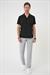 Slim Fit Apaş Yaka Kısa Kol Esnek Casuel Siyah Gömlek  G 1589