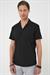 Slim Fit Apaş Yaka Kısa Kol Esnek Casuel Siyah Gömlek  G 1589