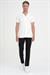 Slim Fit Apaş Yaka Modal Karışımlı Kısa Kol Beyaz Gömlek G 1590