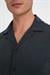 Slim Fit Apaş Yaka Modal Karışımlı Kısa Kol İndigo Gömlek G 1590