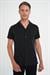 Slim Fit Apaş Yaka Modal Karışımlı Kısa Kol Siyah Gömlek G 1590