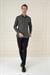 Slim Fit Baskılı %100 Pamuk Spor Siyah Gömlek  G 1587