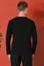Slim Fit Baskılı Bisiklet Yaka Esnek Pamuk Siyah Tişört Ts 866