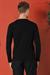 Slim Fit Baskılı Bisiklet Yaka Esnek Pamuk Siyah Tişört Ts 868