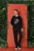Slim Fit Baskılı Bisiklet Yaka Esnek Pamuk Siyah Tişört Ts 866