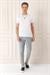 Slim Fit Bisiklet Yaka %100 Pamuk Ekru Tişört Ts 878