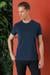 Slim Fit Bisiklet Yaka %100 Pamuk Lacivert Tişört Ts 878