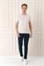 Slim Fit Bisiklet Yaka Düz Pamuklu Açık Bej Tişört Ts 823