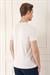 Slim Fit Bisiklet Yaka Düz Pamuklu Açık Bej Tişört Ts 823