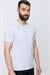 Slim Fit Bisiklet Yaka Düz Pamuklu Gri Tişört Ts 823