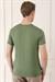 Slim Fit Bisiklet Yaka Düz Pamuklu Haki Tişört Ts 823