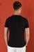 Slim Fit Bisiklet Yaka Düz Pamuklu Siyah Tişört Ts 823
