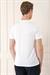 Slim Fit Bisiklet Yaka Pamuklu Beyaz Tişört Ts 880