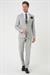 Slim Fit Çift Yırtmaç Dokulu Esnek Klasik Gri Takım Elbise Tk 915