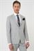 Slim Fit Çift Yırtmaç Dokulu Esnek Klasik Gri Takım Elbise Tk 915
