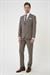Slim Fit Çift Yırtmaç Dokulu Esnek Klasik Vizon Takım Elbise Tk 915