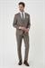 Slim Fit Çift Yırtmaç Dokulu Esnek Klasik Vizon Takım Elbise Tk 915