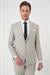 Slim Fit Çift Yırtmaç Dokulu Esnek Klasik Bej Takım Elbise Tk 915