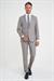 Slim Fit Çift Yırtmaç Esnek Yelekli Klasik Bej Takım Elbise Tk 916