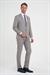 Slim Fit Çift Yırtmaç Esnek Yelekli Klasik Bej Takım Elbise Tk 916