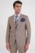 Slim Fit Çift Yırtmaç Esnek Yün Vizon Takım Elbise Tk 918