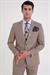 Slim Fit Çift Yırtmaç Esnek Yün Vizon Takım Elbise Tk 918