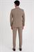 Slim Fit Çift Yırtmaç Esnek Yün Vizon Takım Elbise Tk 918