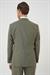 Slim Fit Çift Yırtmaç Keten Karışımlı Yelekli Klasik Haki Takım Elbise  Tk 914