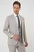 Slim Fit Çift Yırtmaç Keten Karışımlı Yelekli Klasik Taş Takım Elbise  Tk 914