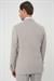 Slim Fit Çift Yırtmaç Keten Karışımlı Yelekli Klasik Taş Takım Elbise  Tk 914
