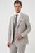 Slim Fit Çift Yırtmaç Keten Karışımlı Yelekli Klasik Taş Takım Elbise  Tk 914