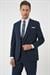 Slim Fit Çift Yırtmaç Keten Karışımlı Yelekli Klasik Lacivert Takım Elbise  Tk 914