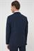 Slim Fit Çift Yırtmaç Keten Karışımlı Yelekli Klasik Lacivert Takım Elbise  Tk 914