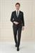 Slim Fit Çift Yırtmaç Mono Yaka Klasik Siyah Takım Elbise Tk 912
