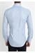 Slim Fit Dik Yaka Pamuk Saten Uzun Kol Klasik Açık Mavi Gömlek  G 565