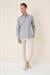 Slim Fit Dikine Çizgili %100 Pamuk Klasik Lacivert Beyaz Gömlek Gk 721