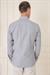 Slim Fit Dikine Çizgili %100 Pamuk Klasik Lacivert Beyaz Gömlek Gk 721