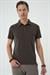 Slim Fit Düğmeli Polo Yaka Pamuklu Koyu Vizon Tişört Ts 879
