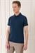 Slim Fit Düğmeli Polo Yaka Pamuklu Lacivert Tişört Ts 879