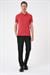 Slim Fit Düğmeli Polo Yaka Pamuklu Mercan Tişört Ts 879