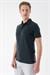 Slim Fit Düğmeli Polo Yaka Pamuklu Siyah Tişört Ts 879