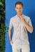 Slim Fit Düğmeli Yaka Desenli Kısa Kol Pamuk Gri Gömlek G 1503