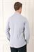 Slim Fit Düğmeli Yaka Dokulu %100 Pamuk Klasik Açık Gri Gömlek Gk 724