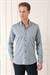 Slim Fit Düğmeli Yaka Dokulu %100 Pamuk Klasik Gri Gömlek Gk 724