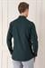 Slim Fit Düğmeli Yaka Dokulu %100 Pamuk Klasik Siyah Gömlek Gk 724