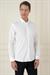 Slim Fit Düğmeli Yaka Esnek Klasik Beyaz Gömlek  Gk 746