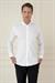 Slim Fit Düğmeli Yaka Esnek Klasik Beyaz Gömlek  Gk 746