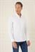 Slim Fit Düğmeli Yaka Esnek Pamuk Klasik Beyaz Gömlek Gk 727